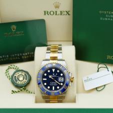 Gents Rolex Submariner Date 126613LB 18ct Yellow Gold Stainless Steel case with Blue dial