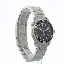 Gents Omega Seamaster 22625000 Steel case with Black Wave dial