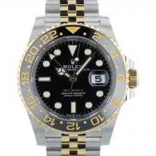 Gents Rolex GMT Master II 126713GRNR 18ct Yellow Gold Stainless Steel case with Black dial