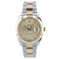 Gents Rolex Datejust 41 126303 18ct Yellow Gold   Stainless Steel case with Champagne Motif dial