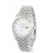 Gents Rolex Datejust 41 126334 Stainless Steel case with MOP Diamond dial