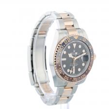 Gents Rolex GMT Master II 126711CHNR 18ct Rose Gold Stainless Steel case with Black dial
