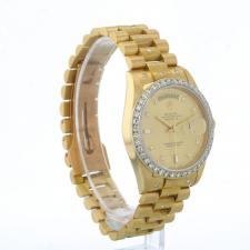 Gents Rolex Day Date 18248 18ct Yellow Gold case with Gilt Diamond dial