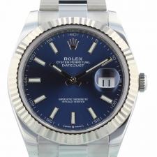 Gents Rolex Datejust 41 126334 Steel case with Blue dial