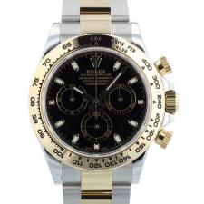 Gents Rolex Daytona 116503 18ct Yellow Gold Stainless Steel case with Black dial