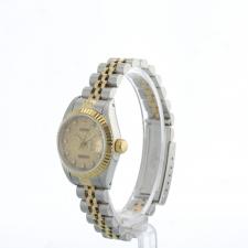 Ladies Rolex DateJust 69173 18ct Yellow Gold   Stainless Steel case with Champagne Jubilee Diamond dial