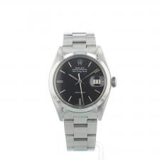 Gents Rolex Air King date 5700 Steel case with Black dial