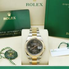 Gents Rolex Datejust 36 126233 18ct Yellow Gold   Stainless Steel case with Wimbledon dial