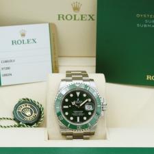 Gents Rolex Submariner Date Steel case with Green dial
