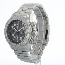 Gents Breitling Super Avenger A13380 Steel case with Grey dial