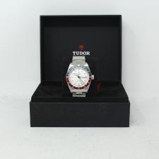 Gents Tudor Black Bay GMT 79830RB Steel case with White dial