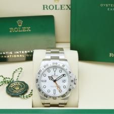 Gents Rolex Explorer II 226570 Stainless Steel case with White dial
