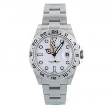 Gents Rolex Explorer II 216570 Stainless Steel case with White dial