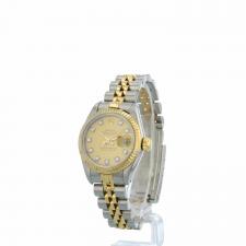 Ladies Rolex DateJust 69173 18ct Yellow Gold   Stainless Steel case with Gilt   Diamond dial