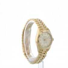 Ladies Rolex Datejust 69178 18ct Yellow Gold case with Silver Diamond Dot dial