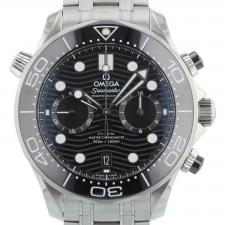 Gents Omega Seamaster Co-Axial 21030445101001 Steel case with Black Wave dial