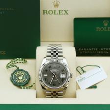 Gents Rolex Datejust 41 126334 Steel case with Wimbledon dial