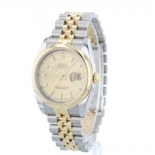 Gents Rolex DateJust 36 116203 18ct Yellow Gold   Stainless Steel case with Gilt dial