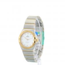 Ladies Omega Constellation 131.20.28.60.55.002 18ct Yellow Gold   Stainless Steel case with MOP Diamond dial