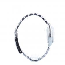 Ladies Rolex DateJust 69240 Steel case with Black Diamond dial