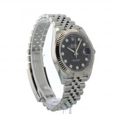 Gents Rolex Datejust 41 126334 Steel case with Black Diamond dial