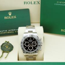 Gents Rolex Daytona 126500LN Stainless Steel case with Black dial