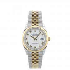 Gents Rolex Datejust 126233 18ct Yellow Gold Stainless Steel case with White dial