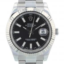 Gents Rolex DateJust II 116334 Steel case with Black dial