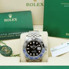 Gents Rolex GMT Master II 126710BLNR Stainless Steel case with Black dial