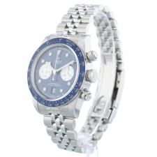 Gents Tudor Black Bay Chrono 79360B Steel case with Blue dial