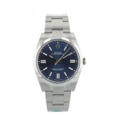 Gents Rolex Oyster 124300 Steel case with Blue dial