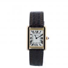 Ladies Cartier 3168 18ct Yellow Gold Stainless Steel case with Silver dial