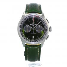 Gents Breitling Premier B01 Chronograph 42 Bentley AB0118A11L1X1 Steel case with Green dial
