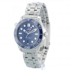 Gents Omega Seamaster 21030422003001 Steel case with Blue Wave dial