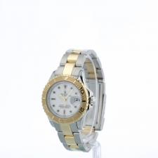 Ladies Rolex Yacht-Master 169623 18ct Yellow Gold   Stainless Steel case with White dial
