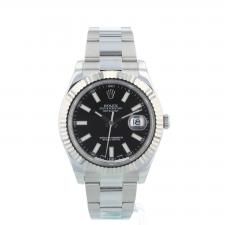 Gents Rolex DateJust II 116334 Steel case with Black dial