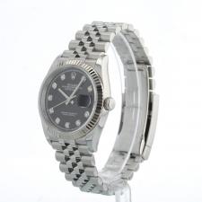 Gents Rolex Datejust 36 126234 Steel case with Black Diamond dial