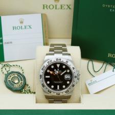 Gents Rolex Explorer II 216570 Stainless Steel case with Black dial