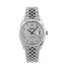 Gents Rolex Datejust 41 126334 Stainless Steel case with MOP Diamond dial