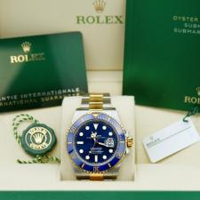 Gents Rolex Submariner Date 126613LB 18ct Yellow Gold Stainless Steel case with Blue dial