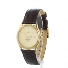 Gents Omega Seamaster Gold Plated Stainless Steel case with Gilt dial