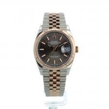 Gents Rolex Datejust 36 126231 18ct Rose Gold   Stainless Steel case with Grey dial