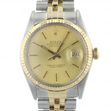Gents Rolex Datejust 16013 18ct Yellow Gold   Stainless Steel case with Gilt dial