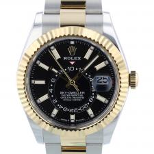 Gents Rolex Sky Dweller 336933 18ct Yellow Gold Stainless Steel case with Black dial