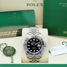 Gents Rolex GMT Master II 126710BLNR Stainless Steel case with Black dial