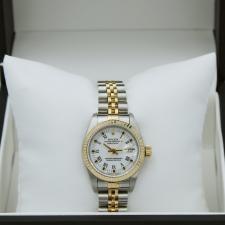 Ladies Rolex Datejust 69173 18ct Yellow Gold Stainless Steel case with White dial
