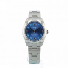 Ladies Rolex Oyster Perpetual 31 177200 Steel case with Blue dial