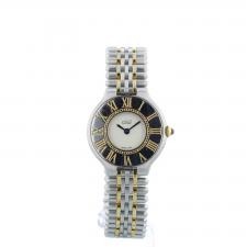 Ladies Cartier Must 21 1330 Gold Plated Stainless Steel case with Cream dial