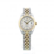 Ladies Rolex DateJust 179173 18ct Yellow Gold   Stainless Steel case with Silver Jubilee and Diamond dial