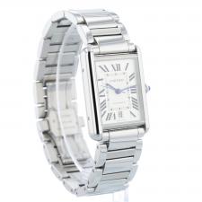 Gents Cartier Tank Must XL WSTA0053 Stainless Steel case with White Roman Numerals dial
